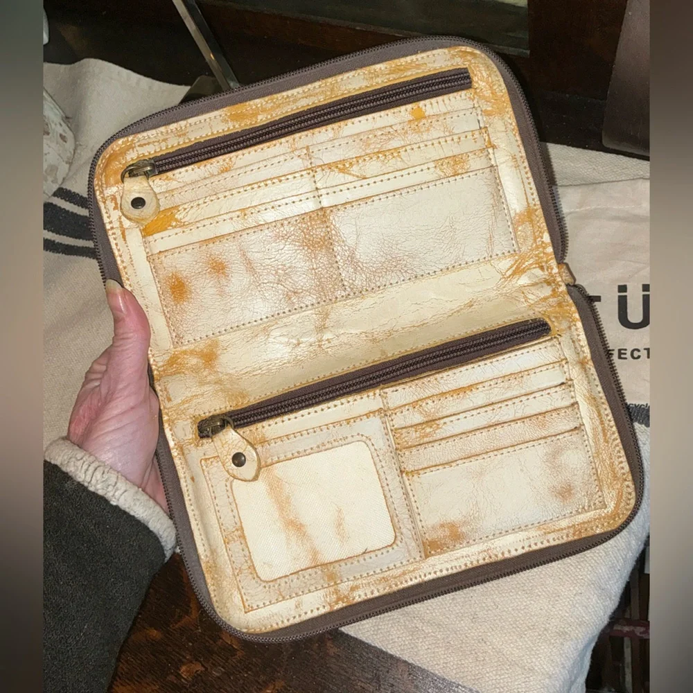 NWT Bed Stu TEMPLETON II Tang Nectar Delux Crossbody Wallet Clutch Retail $185 - Picture 13 of 14